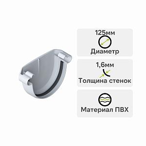 Заглушка Альта-Профиль Элит ПВХ Белая