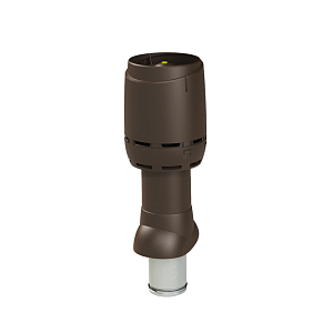 Вентиляционная труба Vilpe FLOW 125/160ИЗ/500 с колпаком (вытяжка) коричневый 350044